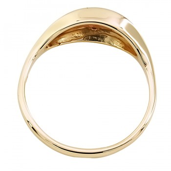2 tone 9ct gold Clogau Ring size S
